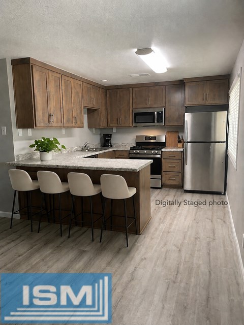 Floor plan for 4 beds, 1.5 baths